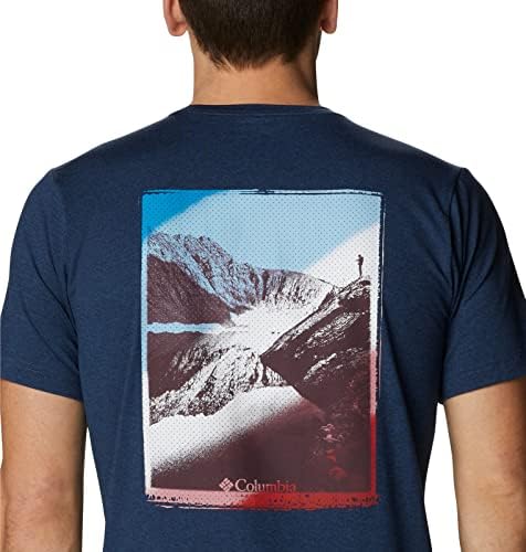 Мъжки t-shirt Columbia с графичен модел Trail Tech
