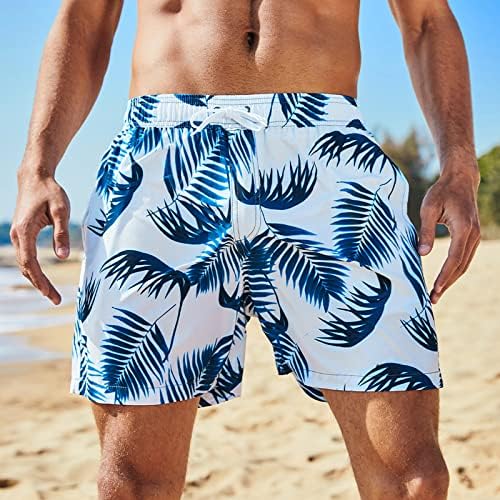Мъжки Бански, Мъжки Плажни Ежедневни Плажни Панталони С Принтом Пет Панталони, Шорти За Плуване, Шорти