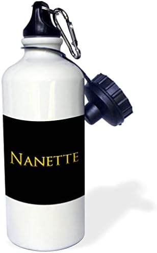 3дРоуз Nanette предпочитано място за Детско име за момичета в САЩ. Жълто черните. - Бутилка с вода (wb_356419_1)