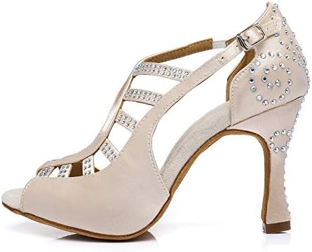 YKXLM/ Женски Професионални Обувки за Бални и Сватбени Танци С пайети, Обувки за практикуване на латиноамериканска
