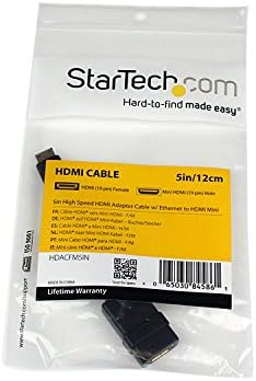 StarTech.com кабел Micro HDMI-HDMI дължина 3 м и Ethernet - Видео 4K 30 Hz - Здрав Високоскоростен кабел-адаптер