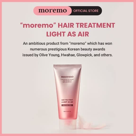 Moremo Hair Treatment Light As Air 180 мл - освежаващо средство за грижа за тънки, слаби са повредени коси. Средство