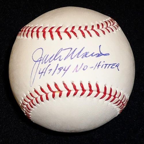 Играта на топка с автограф на Джак Морис - Официална топка на Висшата лига с надпис 4/7/84 Без нападател