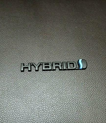 1x Hybrid Емблемата на 3D Метален Икона Стикер с Лого на марката за Универсални Автомобили (Черно на Синьо)