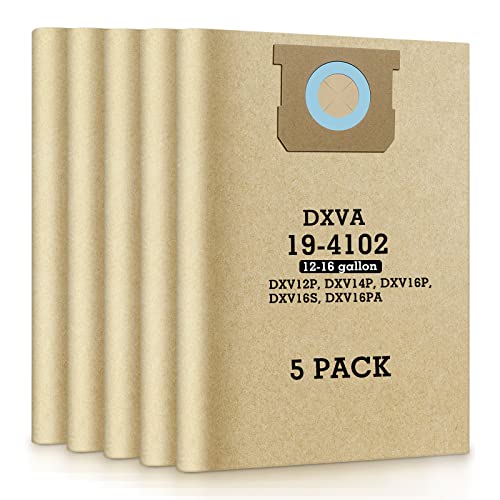 Торбичка за събиране на прах DXVA19-4102, съвместим с прахосмукачката DEWALT за влажна сушене обем от 12 до 16 Литра,