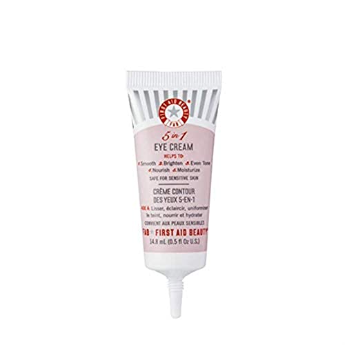 First Aid Beauty 5 в 1 Крем за очи: анти-Стареене крем за очи с множество действия за суха чувствителна кожа. Отлично