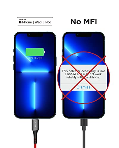 Кабел Vlado USB C към Lightning, Сертифициран Пфи Кабел за зарядно на iPhone за iPhone 12 13 14 Pro с максимална мощност 60 W, кабел за зареждане на iPhone Fast Charger Type C с оплеткой (3,3 фута)...