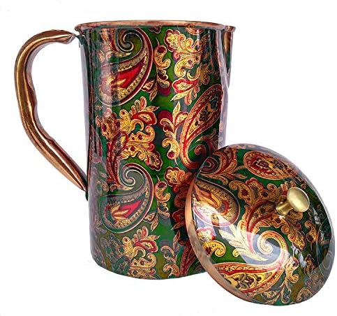 Набор от делви със сито печат Rastogi Handicrafts и 2 чаши сервировочный набор от кана и чаша (1 стомна и 2 чаши)