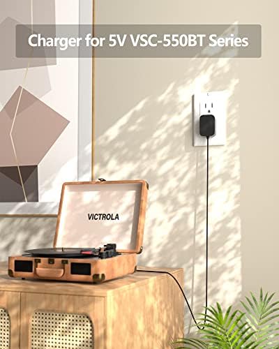 Подмяна на VHBW за захранващия кабел плеър Victrola, 5 vdc в електрозахранването, съвместим с 3-високоскоростен
