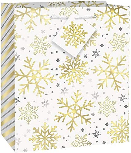 Уникален Хартиен Подарък пакет за Рожден Снежинки | 7,25 x 9 | 1 бр