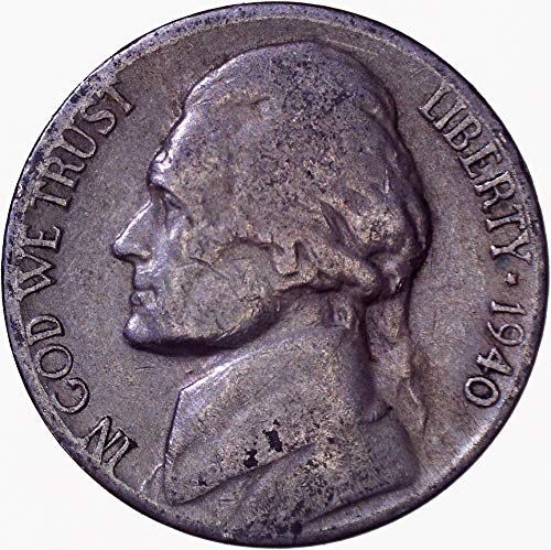 1940 - те Години Jefferson Nickel 5C Много Фин