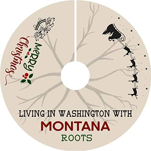 Пола за Коледната елха Мама и аз 44 инча - Living in Washington with Montana Roots - Коледна Украса за дома и на улицата, на Големи разстояния, Празнична Украса За Коледното парти