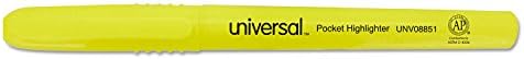 Универсален Маркер за чифт Скоби 08851 Съвет Стамески, Флуоресцентни Жълто Мастило, Dozen