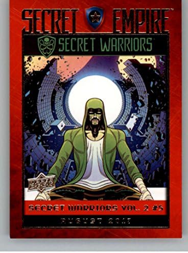 На корицата на Marvel comics Annual Secret Empire с горната трибуна 2018 # SE-36 Secret Warriors, Том 2 # 5, Търговска карта на Marvel Trading Car в в (NM близо до мятному или по-добър) състояние