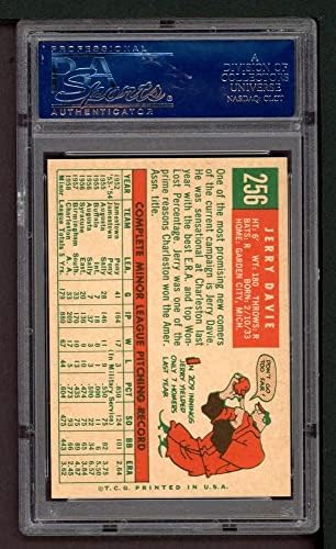 1959 Topps 256 Джери Дейви Детройт Тайгърс (Бейзболна картичка) PSA PSA 8.00 Тигри
