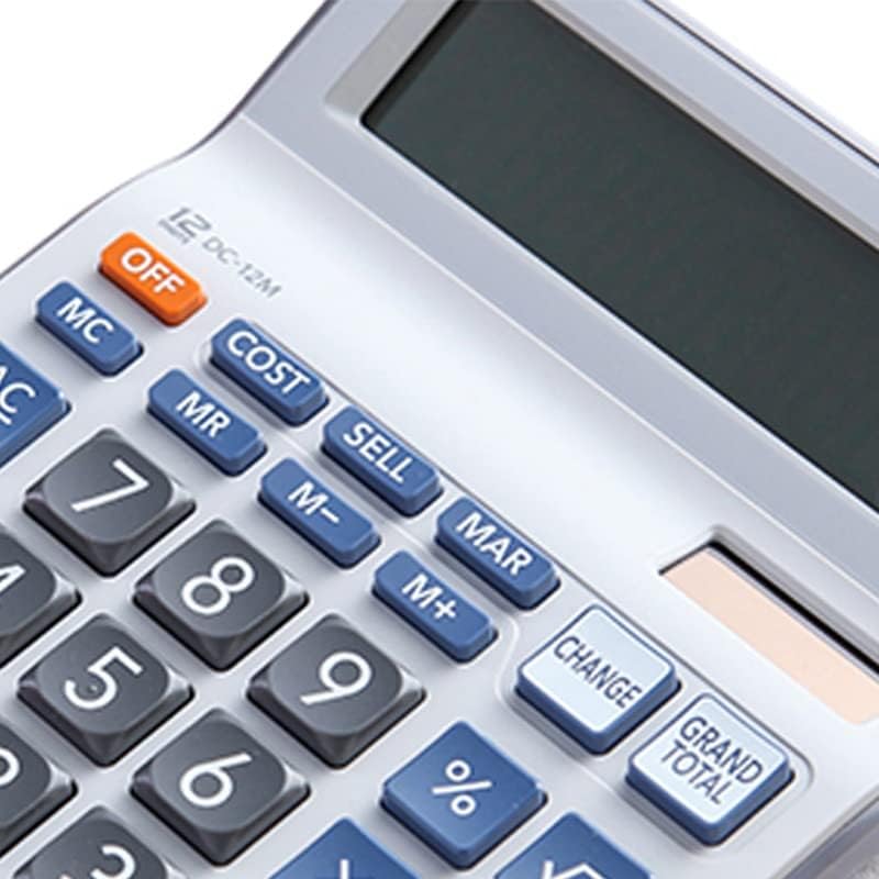Настолен калкулатор SXNBH 12-Цифрен Калкулатор за Бизнес Офис с Компютър Офис Консумативи за бизнеса (Цвят: D, Размер:
