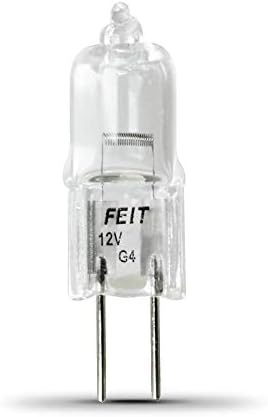 Електрическа Халогенна лампа Feit BPQ20T3/RP мощност 20 W Т3 с двухконтактным цокъл G4, бистра, 2800K Топло бял