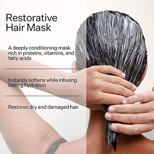 Act + Acre на Лечебното маска за коса Маска за коса с рициново масло (4,5 течни унции) и с Климатик за коса със