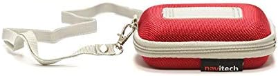 Твърд защитен калъф за слушалки Navitech Red е Съвместим със слушалки-втулки SoundMAGIC EP30 с отворена задната