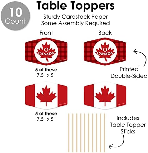 Голяма точка за щастие на Ден на Канада - Канадска Комплект за декорация на партита - Decor Изобилие Party Pack