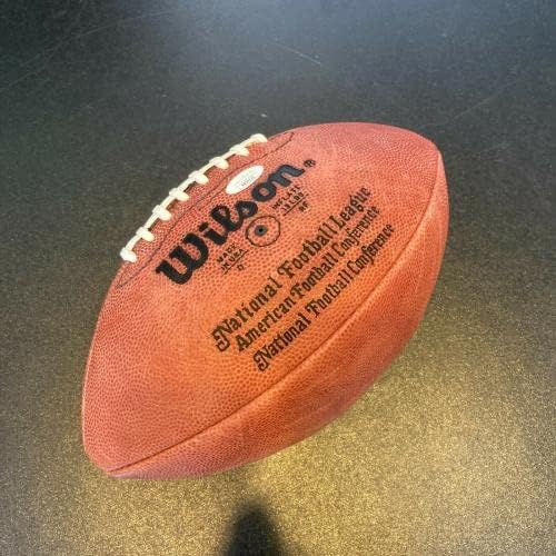 Оа Дж. Андерсън 24 MVP Подписа Официално споразумение Wilson NFL Football Game JSA COA - Футболни топки с автографи