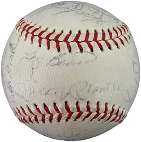 1963 Екип AL Champs ню ЙОРК Янкис Подписа Бейзболен мантията на 27 Reach Maris JSA 165155 - Бейзболни топки с автографи