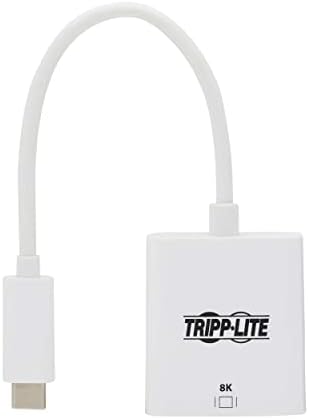 Адаптер Трип Lite USB-C-HDMI, 8K при 30 Hz, 6-инчов кабел, съвместим с Windows и Mac, от мъжа към жената, HDR 4: