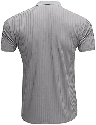 ayaso Polo Ризи за Мъже, Мъжки Ежедневни Ризи Slim Fit от Ледената Коприна с Къс Ръкав, Обикновена Тениски, Леки
