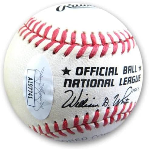 Гейлорд Пери С Автограф NL Baseball Braves 314 победи JSA AI97741 - Бейзболни топки с автографи