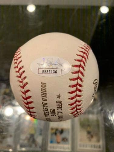 2006 Бейзболни топки с автограф на Wbc Ичиро Сузуки Сиатъл Маринърс с един подпис Jsa Mint Petco - Бейзболни топки