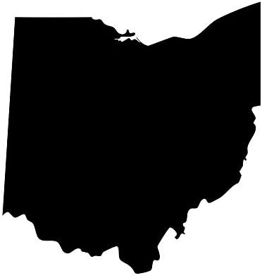 Стикер с Надпис Ohio Buckeye State Pride Decal - Черна 5-инчов Винил Стикер за Автомобили, Преносими компютри