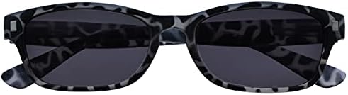 Очила за четене Фирма Black Млечния Tortoiseshell Sun Readers UV400 Мъжки Женски С кутия пролетта панти S10-1 +3.00