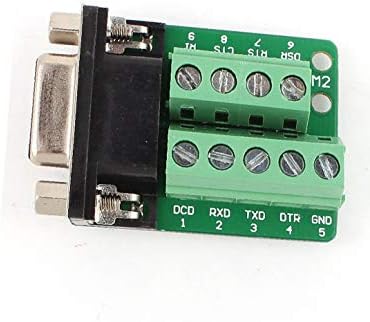 X-DREE RS232 Serial DB9 Женски адаптер за клеммному конектора Модул на сигналната табела (RS232 Serial DB9 Adaptador