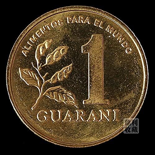 Парагвай 1 Гуарани 15 мм Американски Чуждестранни Монети са подбрани Възпоменателна Монета