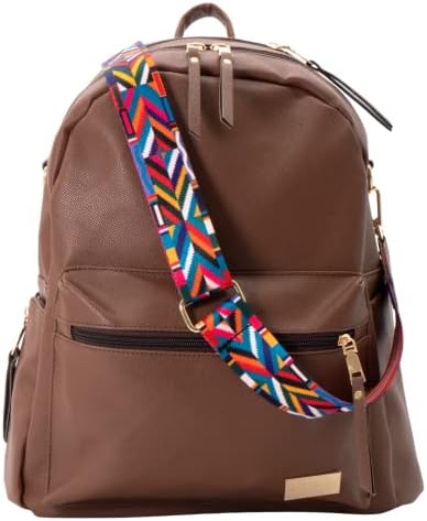 Модерна и Елегантна чанта-трансформатор Sonoma, Дамская Чанта, Раница за лаптоп за жени (Шоколадово кафяво)
