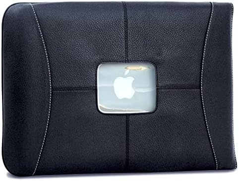 Калъф за MacBook Pro Премиум-клас от кожа 16 см от Michael Santoro Design - Черен