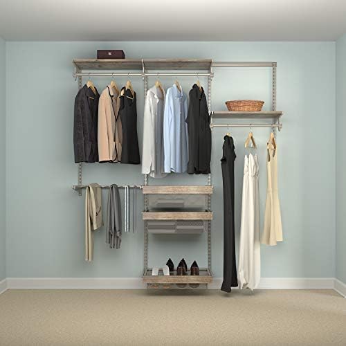 Система за организиране на гардероба Knape & Vogt Culture с 4 рафтове от местата, 6 фута