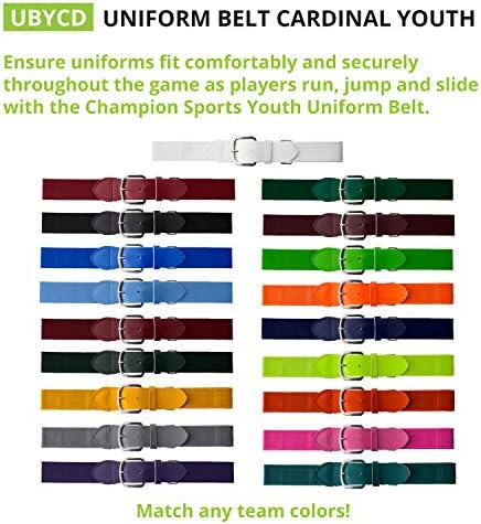 Колан за спортната форма на Champion за възрастни и младежи по бейзбол/софтбол на района - различни цветове