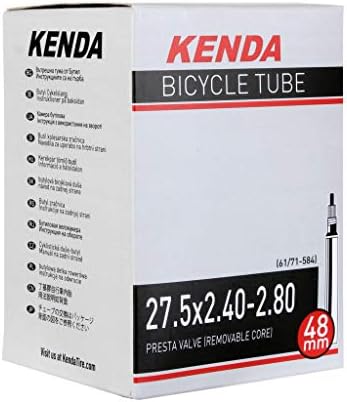 KENDA, Presta-Подвижна Жило клапан на Тръбата, Presta, Дължина: 48 мм, 27,5 , 2,40-2,80, Черен
