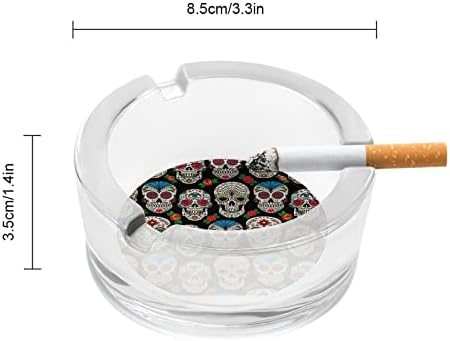 Мексикански Захар Черепа Цигари Стъклени Пепелници През Цялата Титуляр За Пушачи Пепелник За Декорация На Плота