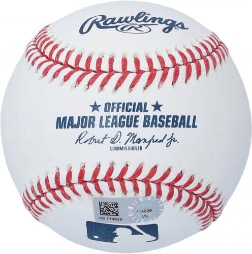 Играта на топка с автограф на Доминик Смит Ню Йорк Метс и надпис Дебют 8-11-17 - Бейзболни топки с автографи