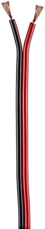 Душ-отделение за кабели, динамика, червен и черен, 18 калибри, на 500 метра всяка -SWRB18500