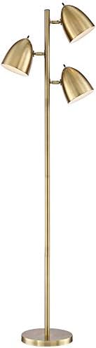 Aaron Модерен под лампа във Формата на Дърво Средата на века Височина 64 инча от Состаренной Месинг със Златен Метал,