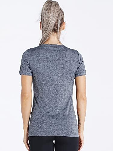 Дамски Компресиране Тренировочная спортна Риза NELEUS от 3 опаковки