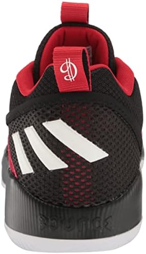 баскетболни обувки adidas Унисекс, Сертифицирана Dame, по-Добре Алого/ Бял / Черен на цвят, 10 американски мъже