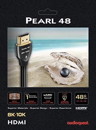 AudioQuest Pearl 8K-10K 48 gbps 3,0 м (9,8 фута) HDMI кабел (2 комплекта)