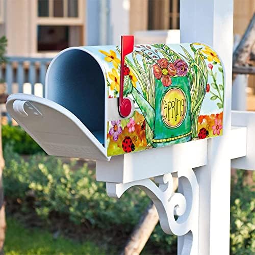 Texupday Цъфти Цвете Украса За Чайника Капакът на Пощенската кутия с Магнитна Лента Пролет Лято Пощенска Кутия Обертывает