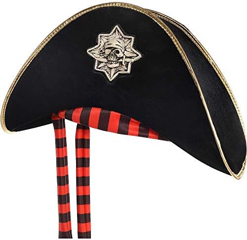 Тема HalloCostume Cool Fun Costume Hat е Съвместима с Пиратска шапка с Черен Череп и кръстосани кости