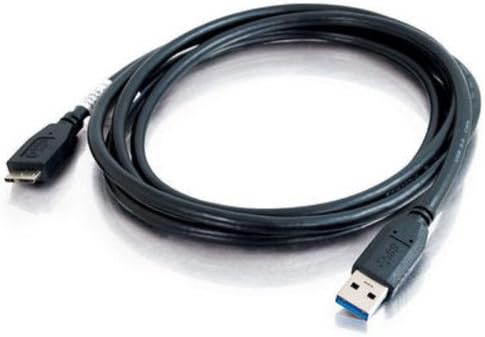 USB кабел C2G, Кабел USB 3.0, USB Кабел A-Mirco USB B, 9,84 Фута (3 м), Черен, Кабели в комплекта 54178