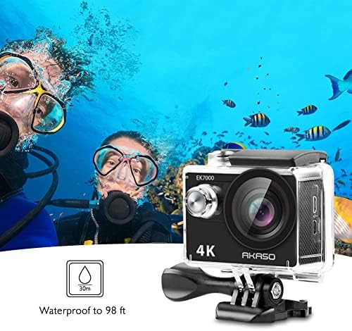 Комплект екшън-камера AKASO EK7000 и комплект за скокове с парашут